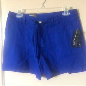 INC International Concepts regular fit linen shorts